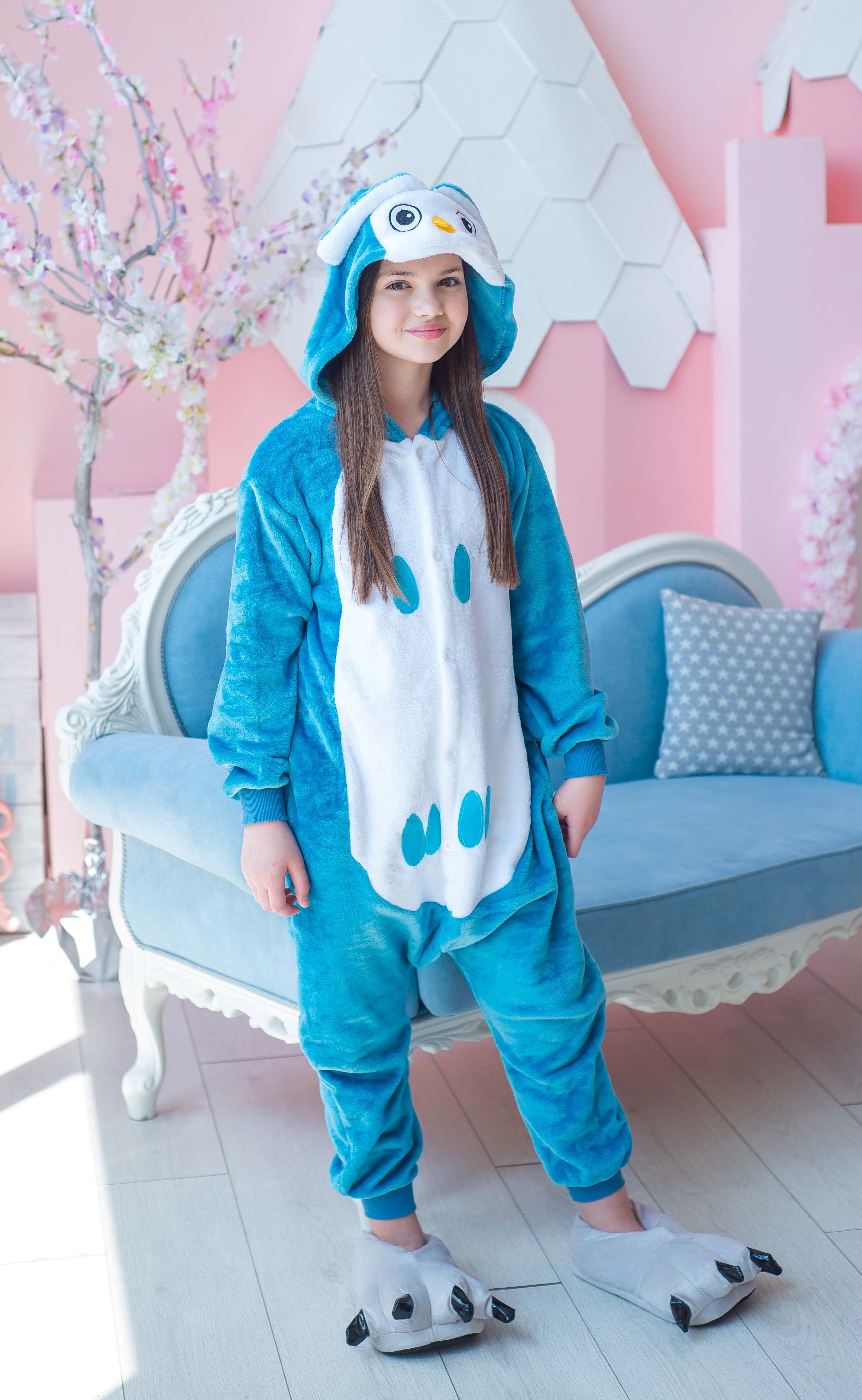 

Пижама Кигуруми детская BearWear Сова XL 135 - 145 см Голубой (K0W1-0045-XL)
