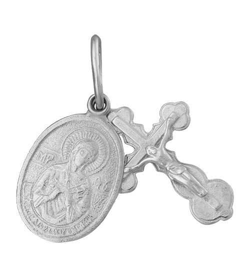 

Серебряная подвеска Silvex925 - "Крест с иконкой "Семистрельная"" П2/164