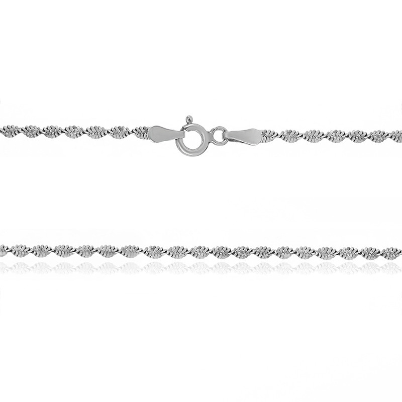 

Серебряная цепь Silvex925 родированная - магия 852Р 2/50, женская
