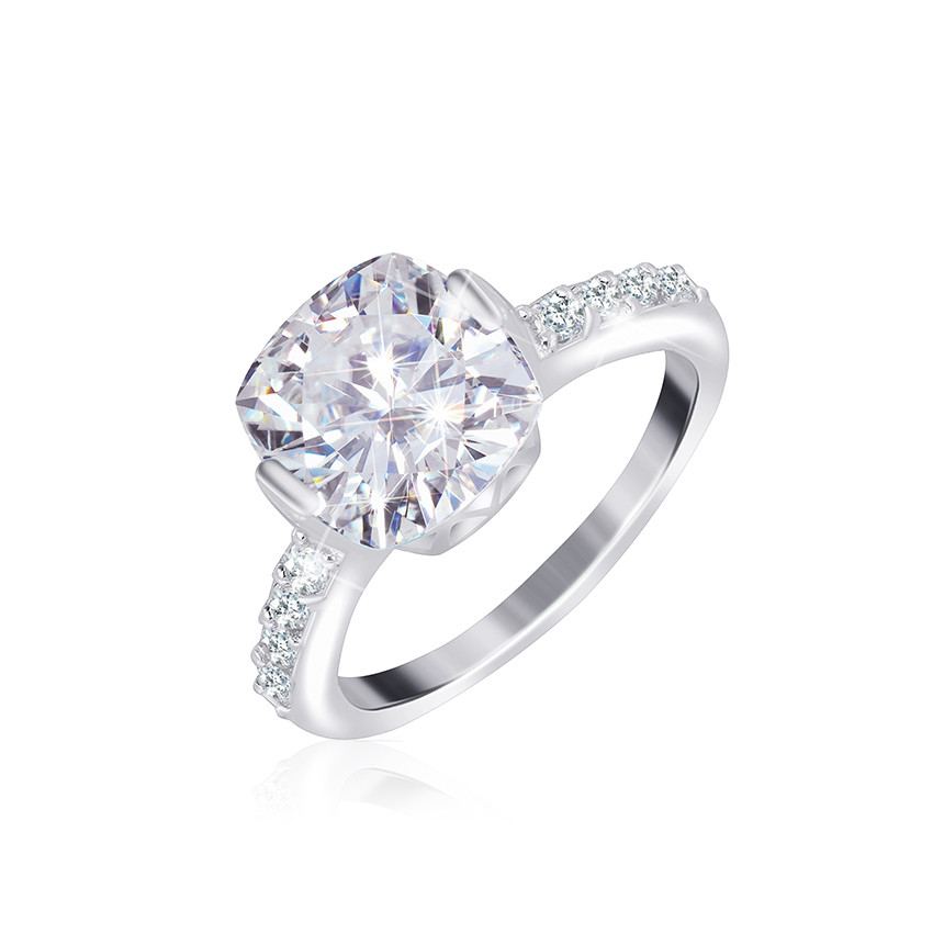 

Серебряное кольцо родированное Silvex925 - КК2Ф/387-18