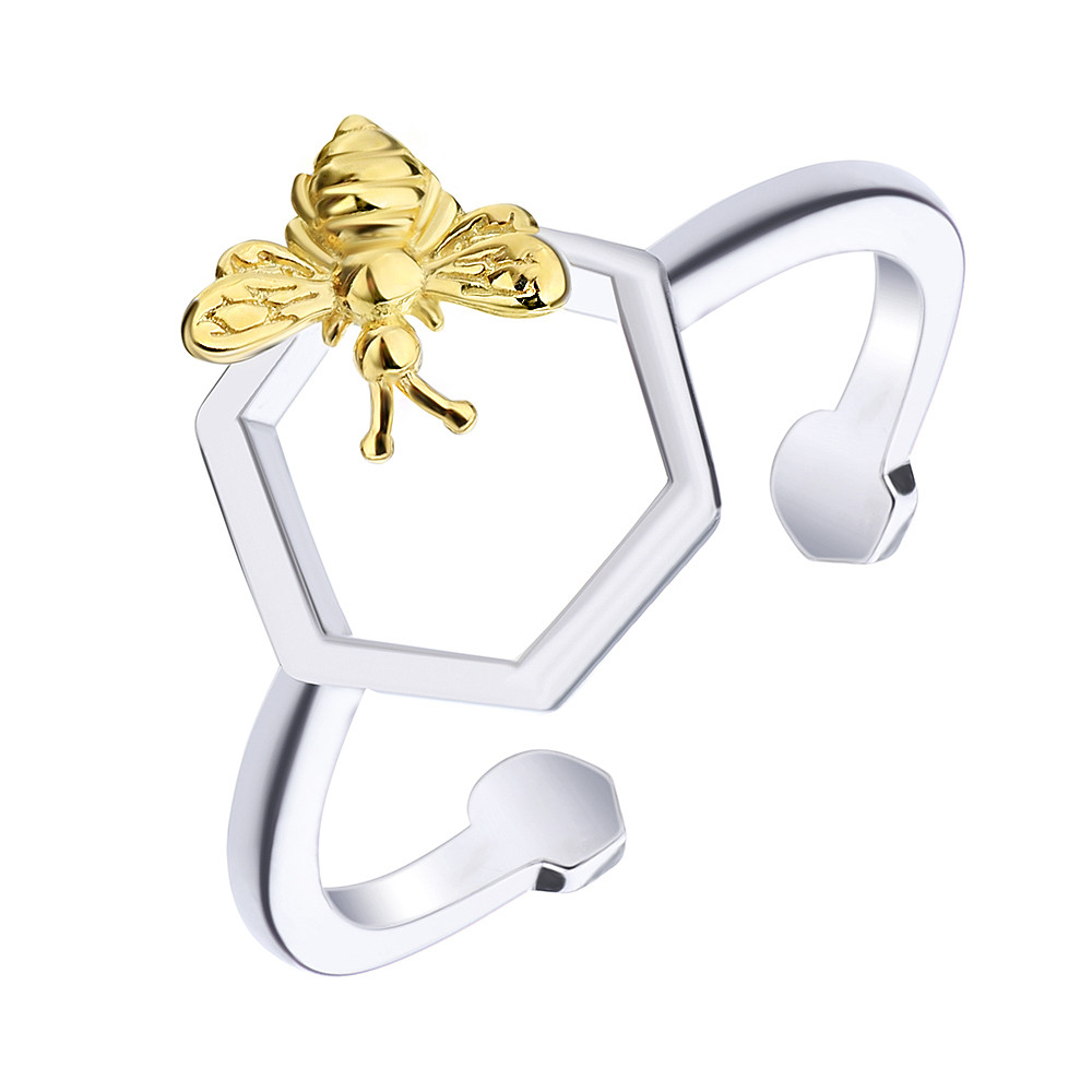

Серебряное кольцо Silvex925 "Пчела&Cота" КК24/1039-15,5
