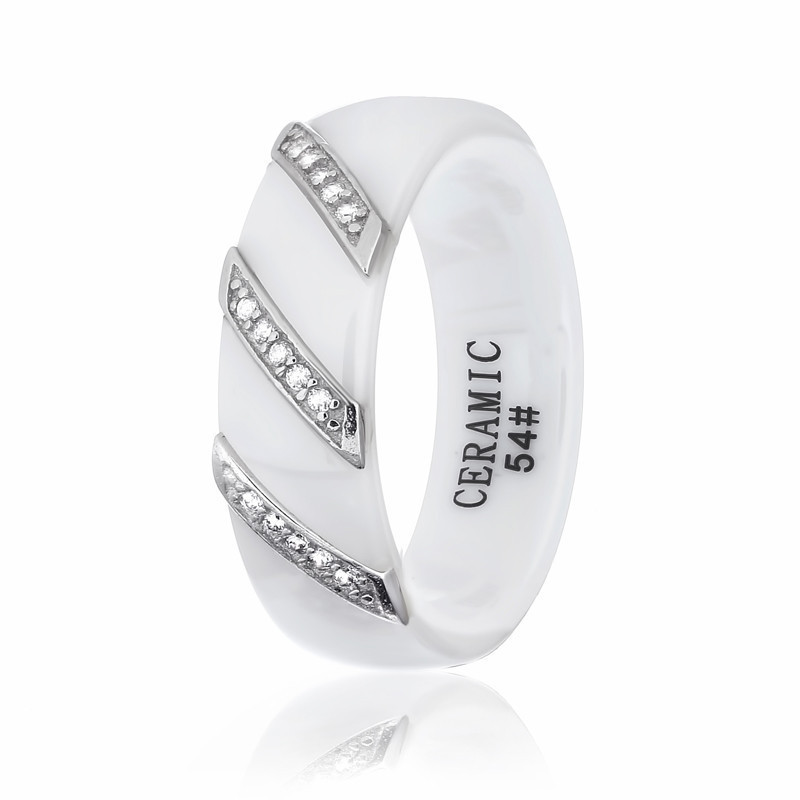 

Серебряное кольцо керамическое Silvex925 КК2ФК1/1008 - 17,5