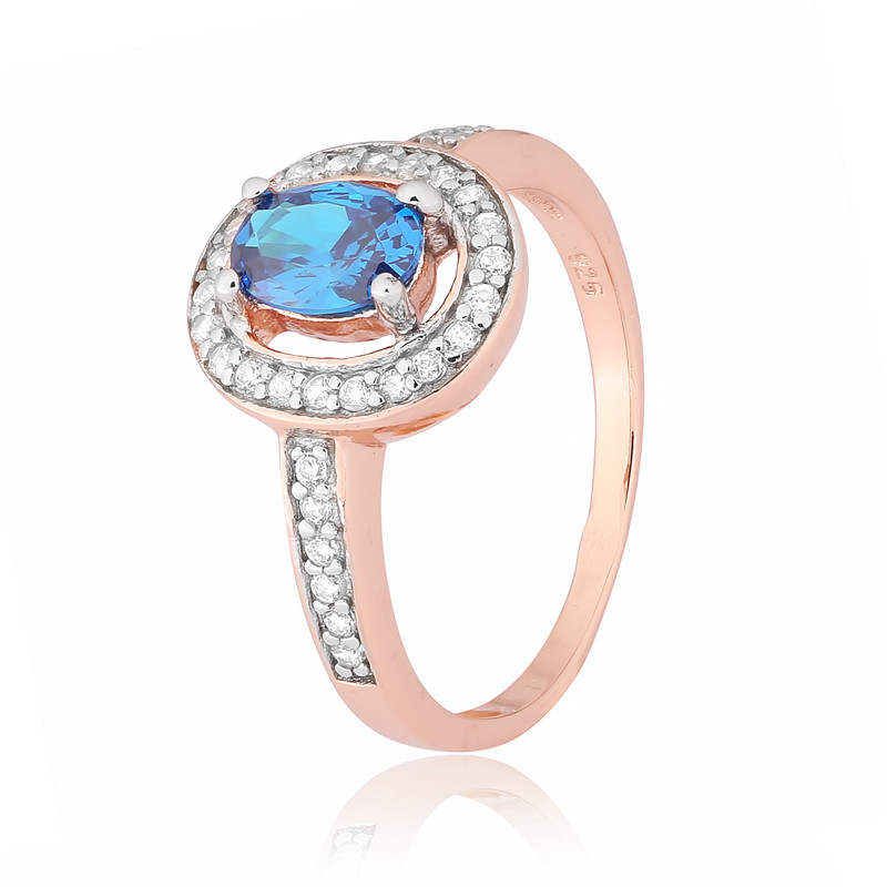 

Серебряное кольцо позолоченное с фианитом Silvex925 КК3ФЛТ/482 - 18,5