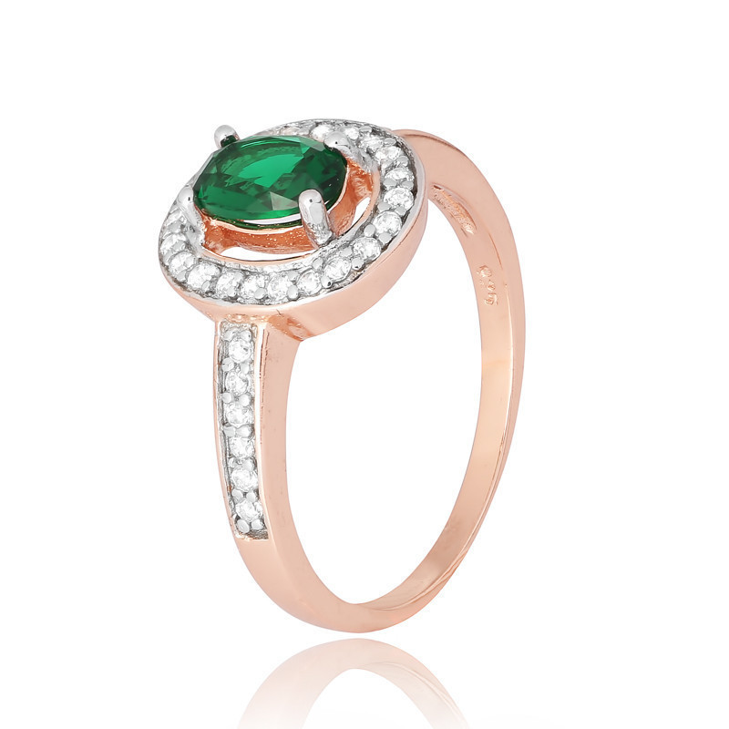 

Серебряное кольцо позолоченное с фианитом Silvex925 КК3ФИ/482 - 18