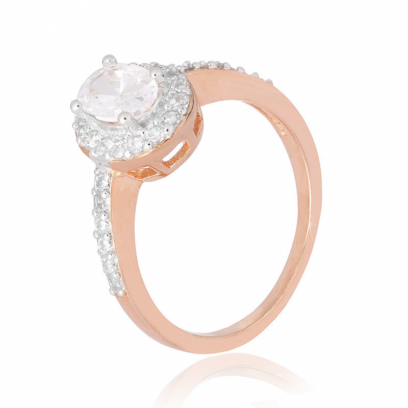 

Серебряное кольцо позолоченное с фианитом Silvex925 КК3Ф/376 - 17,5