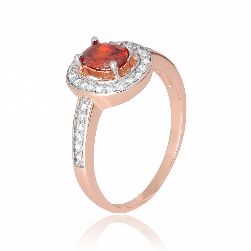 

Серебряное кольцо позолоченное с фианитом Silvex925 КК3ФГ/482 - 17,5