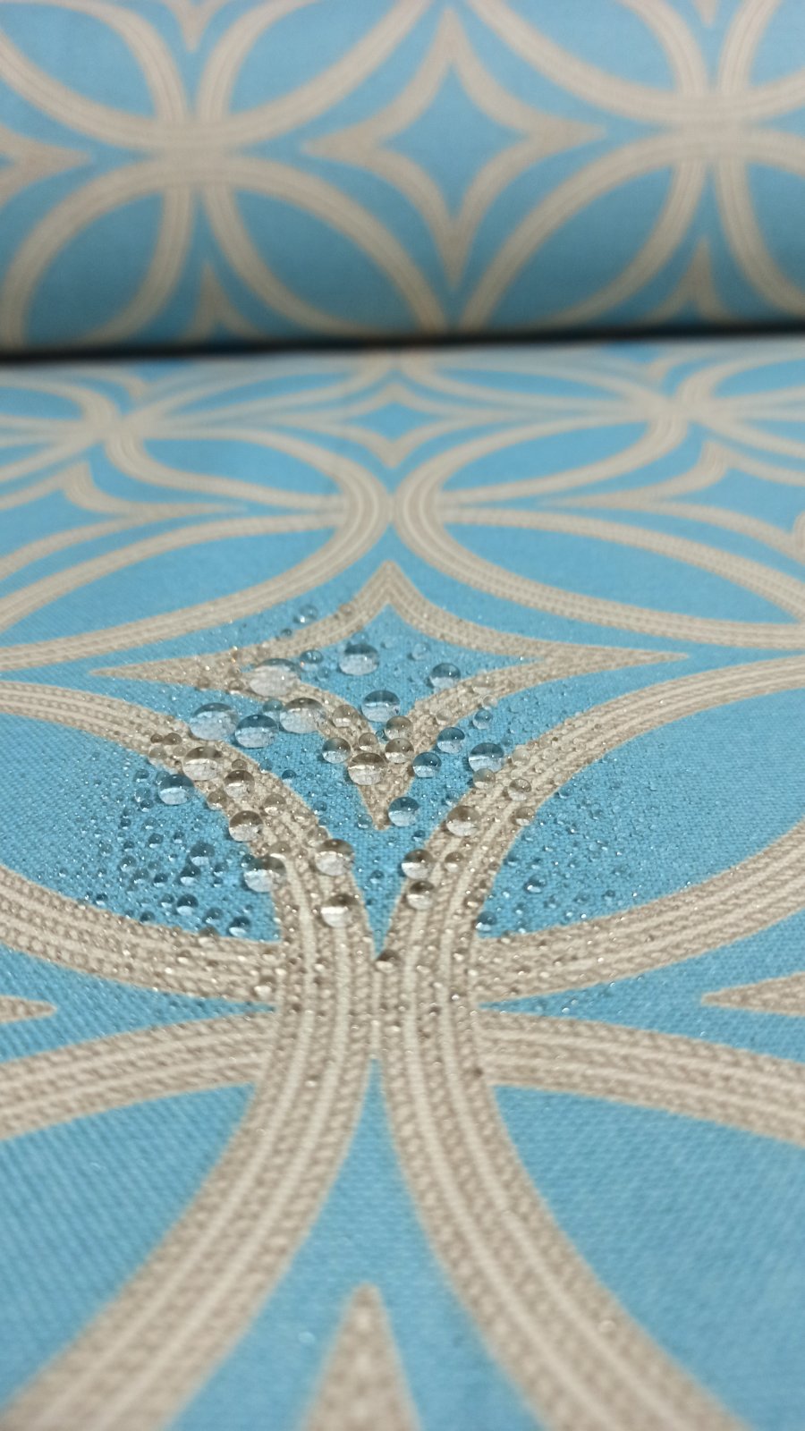 

Тефлоновая Скатерть Tablecloth Абстракция Бирюза 110*150 см