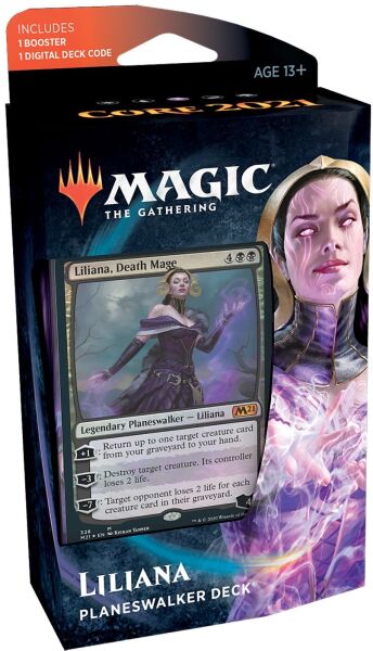 

Настольная игра Wizards of the Coast Колода Planeswalker Liliana Core Set 2021 АНГЛ Magic The Gathering
