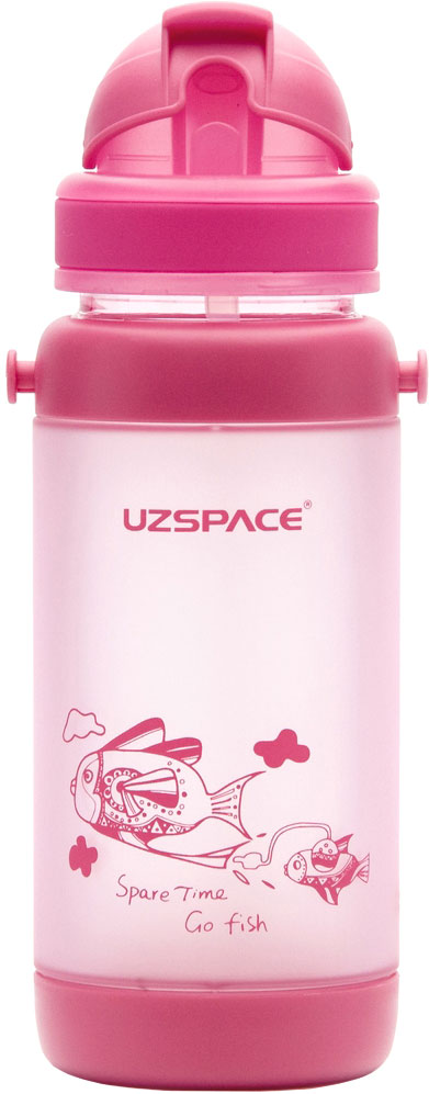 

Бутылка детская для воды Uzspace Go Flash 320 мл Розовая (3039_розовый)