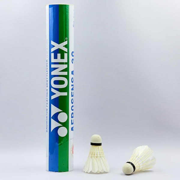 

Воланы для бадминтона перьевые YONEX (12шт) в тубе AS-30 AEROSENSA White (PS02223)