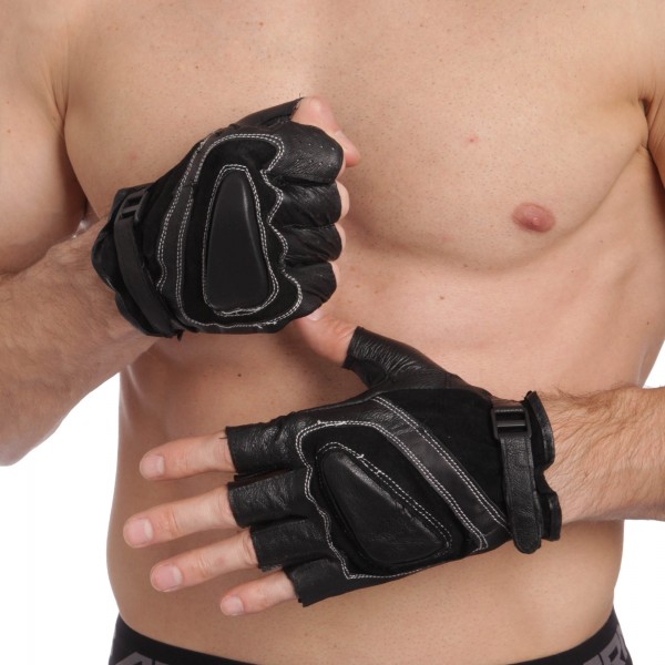 

Перчатки для кроссфита и воркаута кожаные SPORT WorkOut BC-161 Black (PS01563)