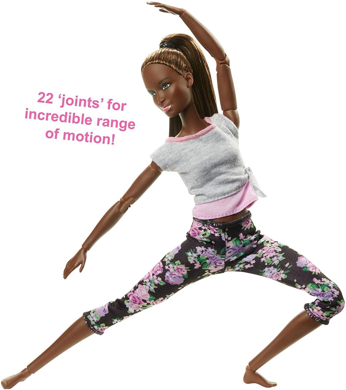 

Лялька Barbie Made to Move Doll Барбі Йога з серії Безмежний рух Афроамериканка (FTG83) (B079K59VDF)