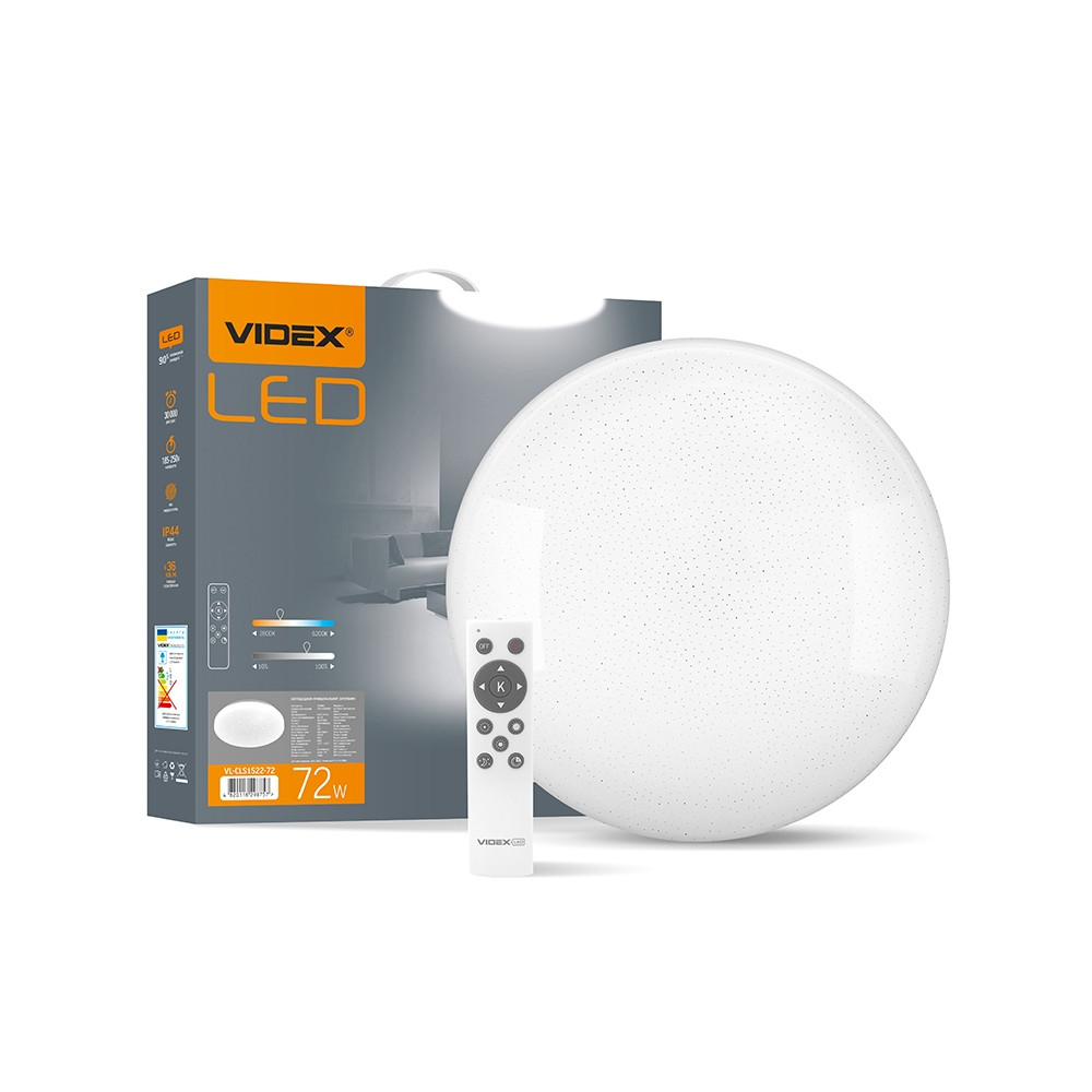 

LED светильник функциональный круглый VIDEX STAR 72W 2800-6200K