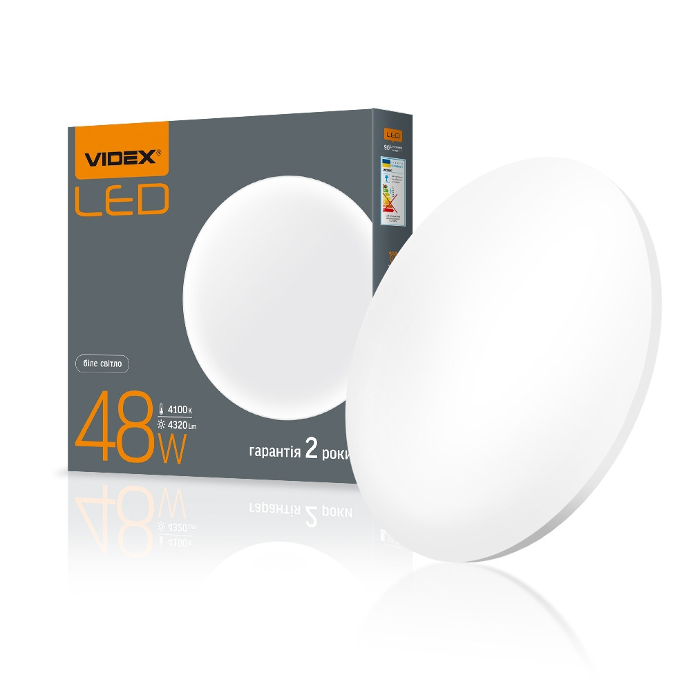 

LED светильник настенно-потолочный круглый VIDEX 48W 4100K