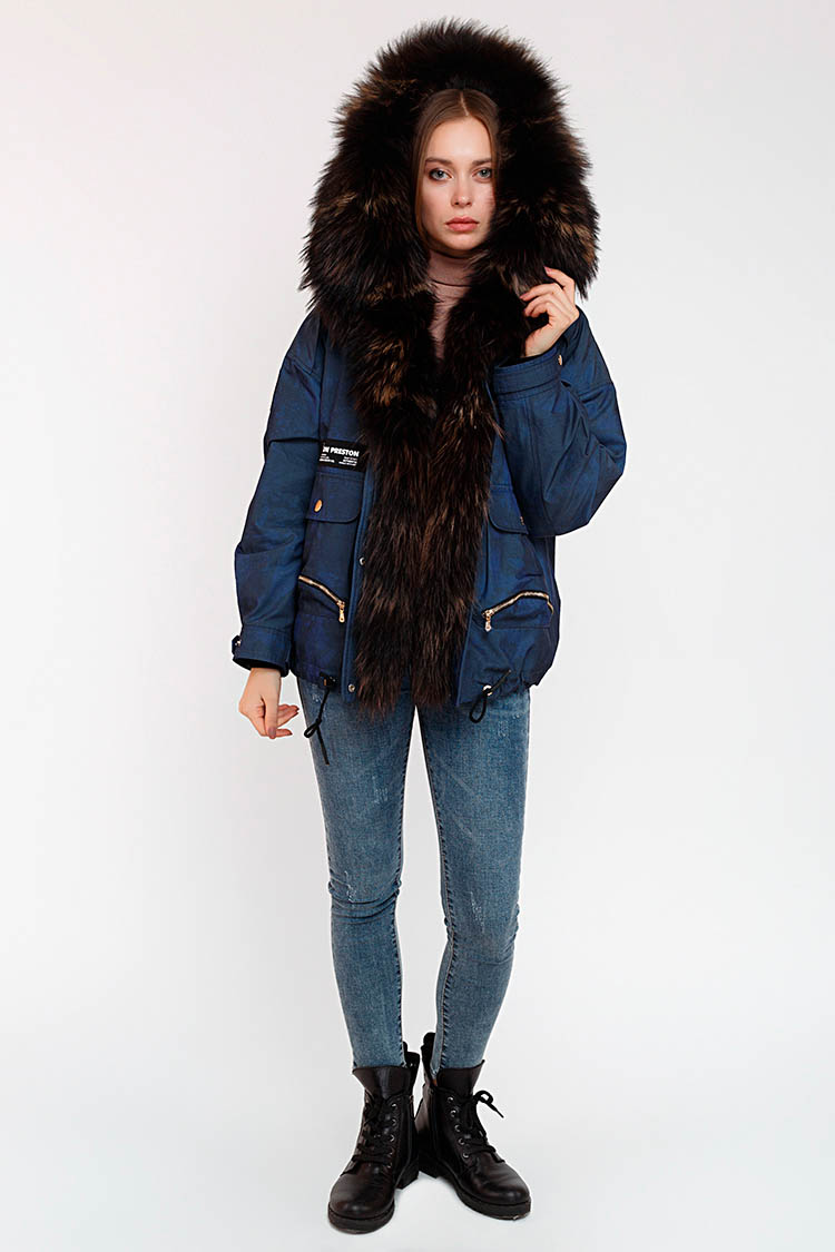 

Куртка Saidini 17324/parka  Синие 223340009, Куртка Saidini 17324/parka 40 Синие 223340009