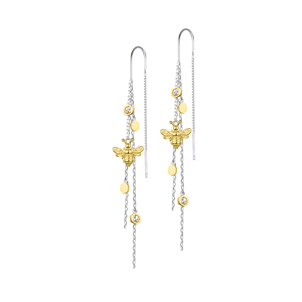 

Серебряные серьги Silvex925 "Пчёлы&Соты" С24/1244, протяжки
