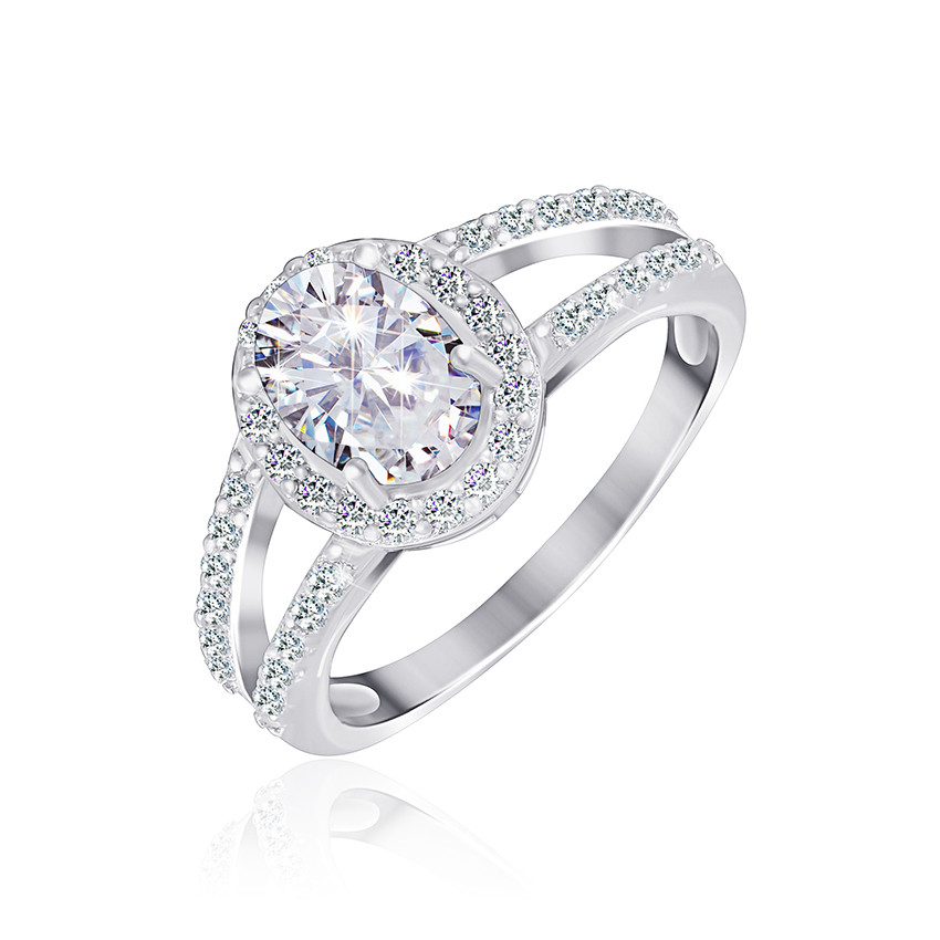 

Серебряное кольцо с фианитом Silvex925 КК2Ф/401 - 18