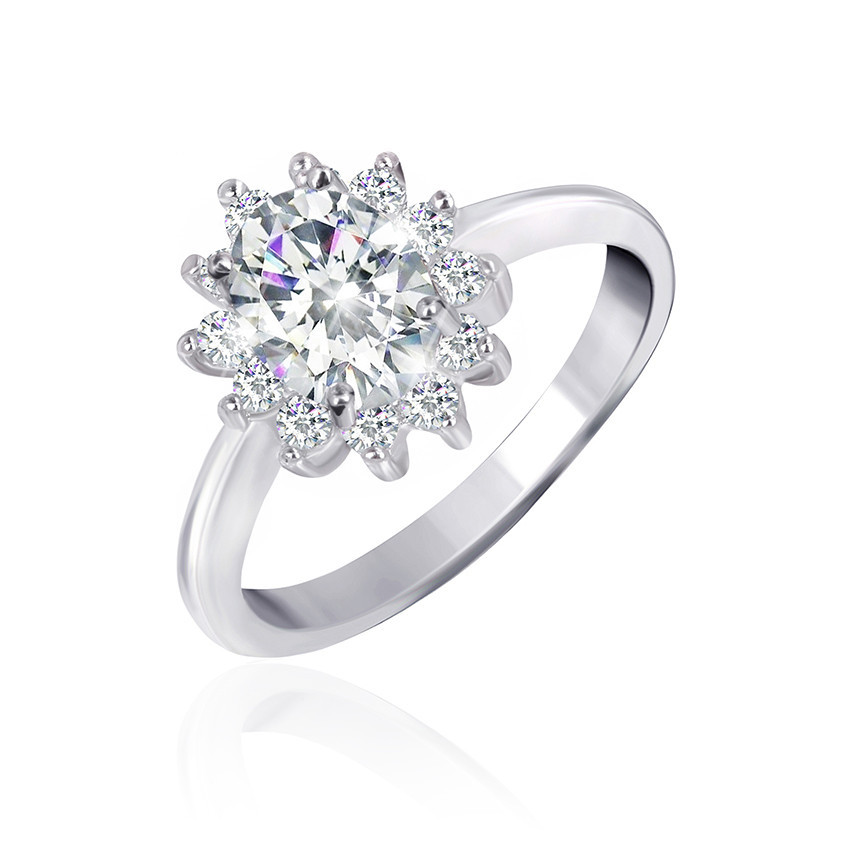 

Серебряное кольцо с фианитом Silvex925 КК2Ф/397 - 17