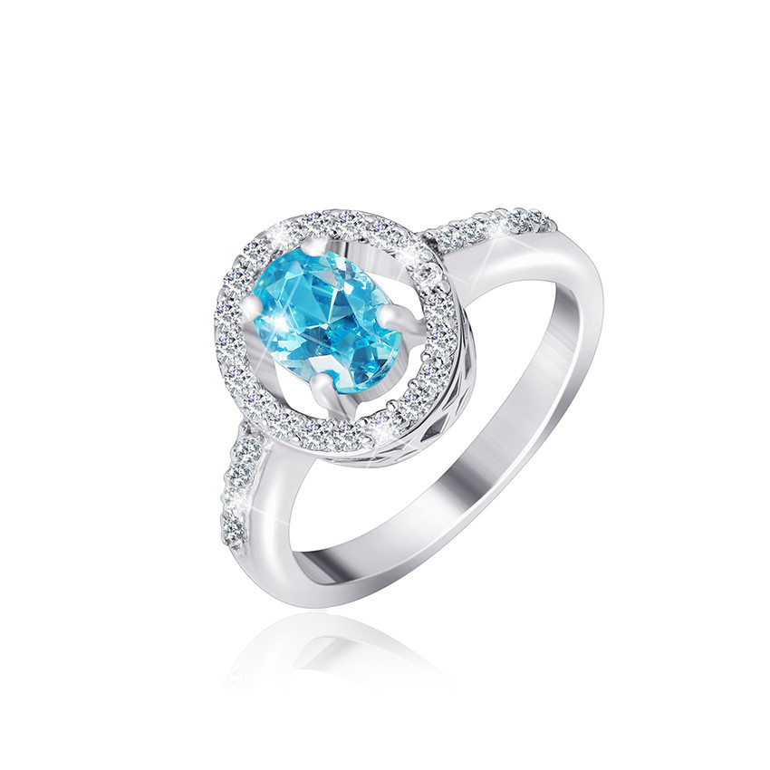 

Серебряное кольцо с фианитом Silvex925 КК2ФТ/384 - 18