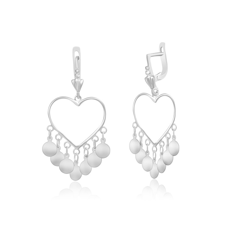 

Серебряные серьги Silvex925 С2/370, с английской застежкой