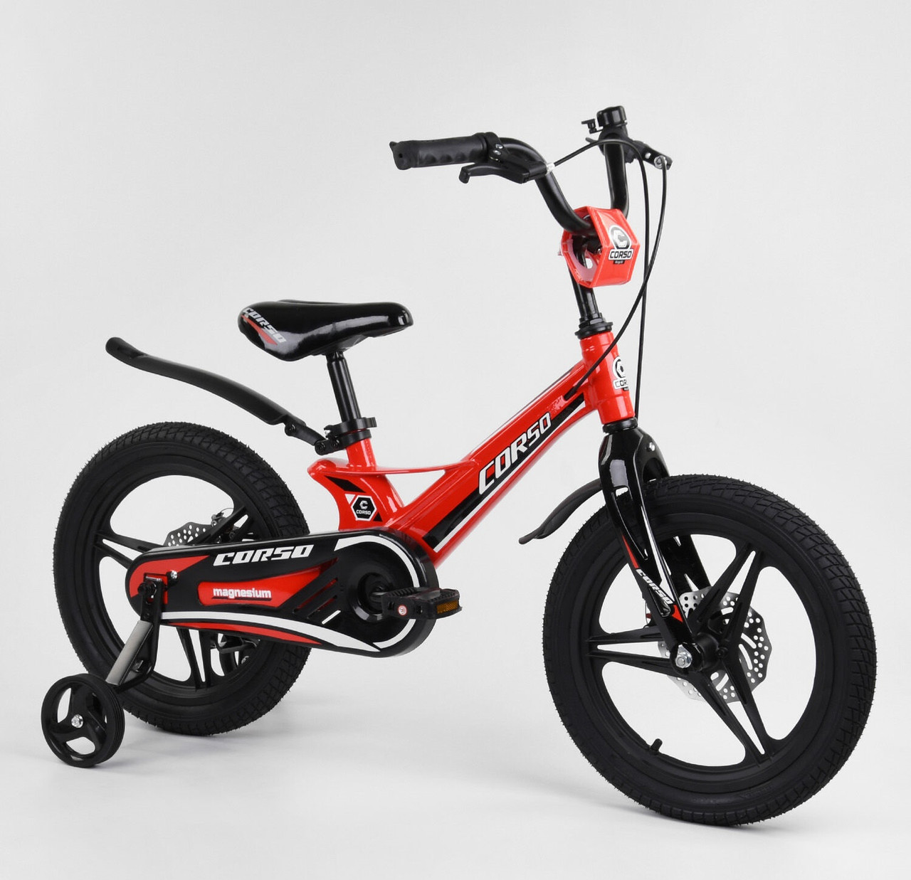 

Велосипед 16" дюймов 2-х колёсный "CORSO" MG-16536 красный 99998