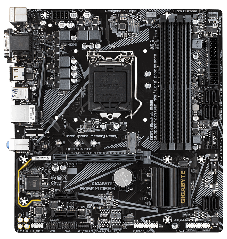 

Материнская плата Gigabyte B460M DS3H (s1200, Intel B460, PCI-Ex16)