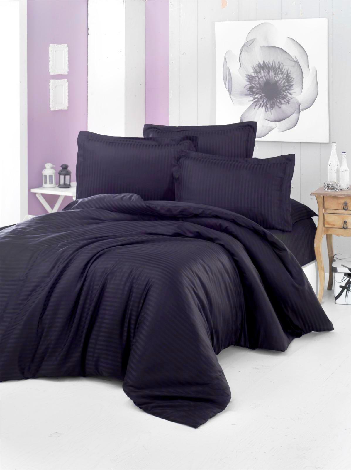 

Постельное белье CottonTwill Страйп сатин Графит Турция Семейный 2 х 145х215 см ( FB17460CT)