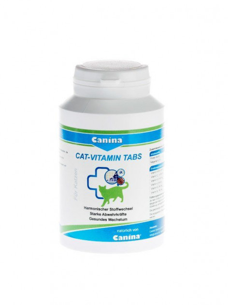 

Витаминный комплекс Canina Cat-Vitamin Tabs для кошек 125г/250 табл.