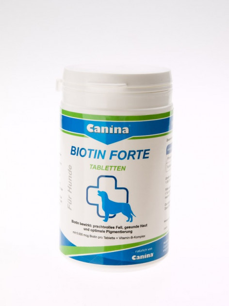 

Интенсивный курс для шерсти Canina Biotin forte 200 г 60 таблеток