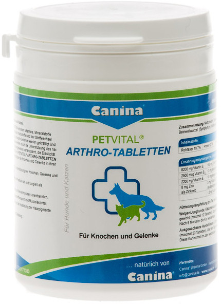

Таблетки для суставов Canina Petvital Arthro-Tabl 180 шт
