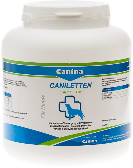 

Комплекс для взрослых собак Canina Caniletten 2000 г 1000 таблеток (4027565120321)