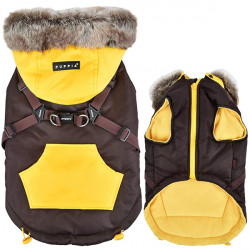 

Жилет для собак с капюшоном и шлейкой Puppia Orson, XXL (VT1569_BROWN_XXL)