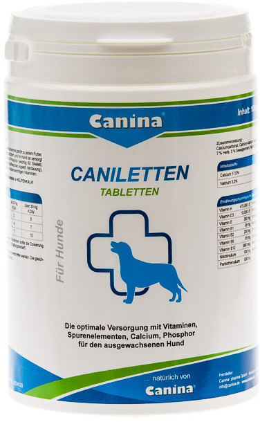 

Комплекс для взрослых собак Canina Caniletten 1000 г 500 таблеток (4027565120314)