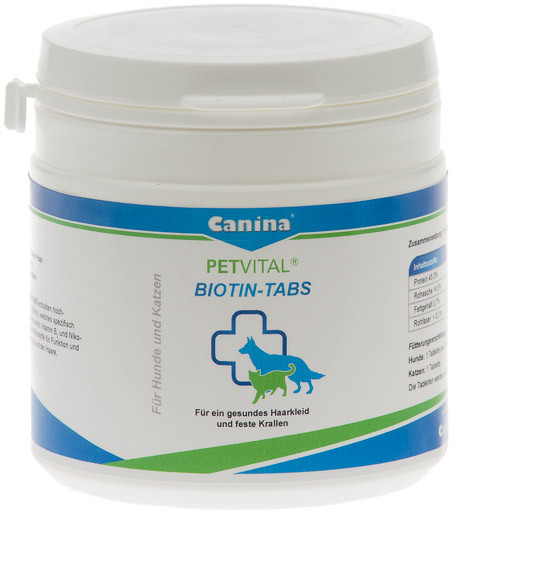 

Интенсивный курс для шерсти собак и кошек PETVITAL Biotin-tabs 50 табл Canina BGL-CN-63