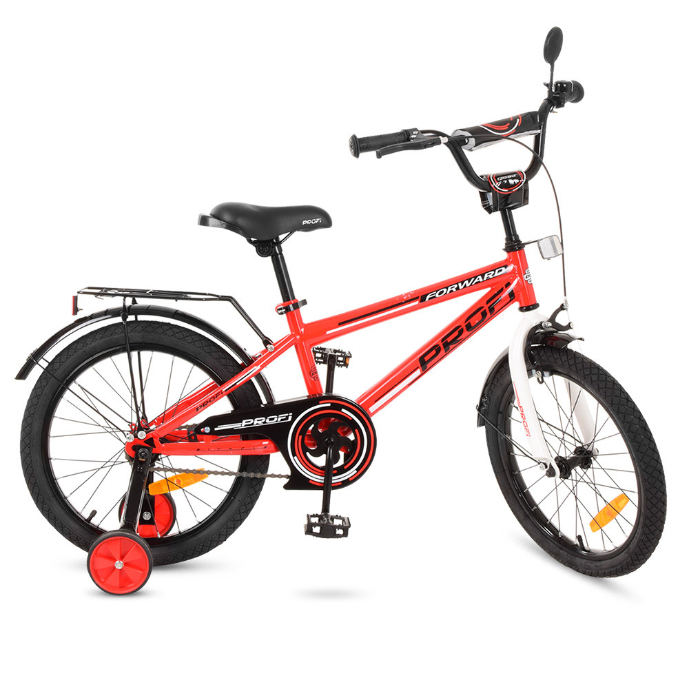 

Велосипед для мальчика с дополнительными колесами PROFI 18" T1875 Red (T1875)