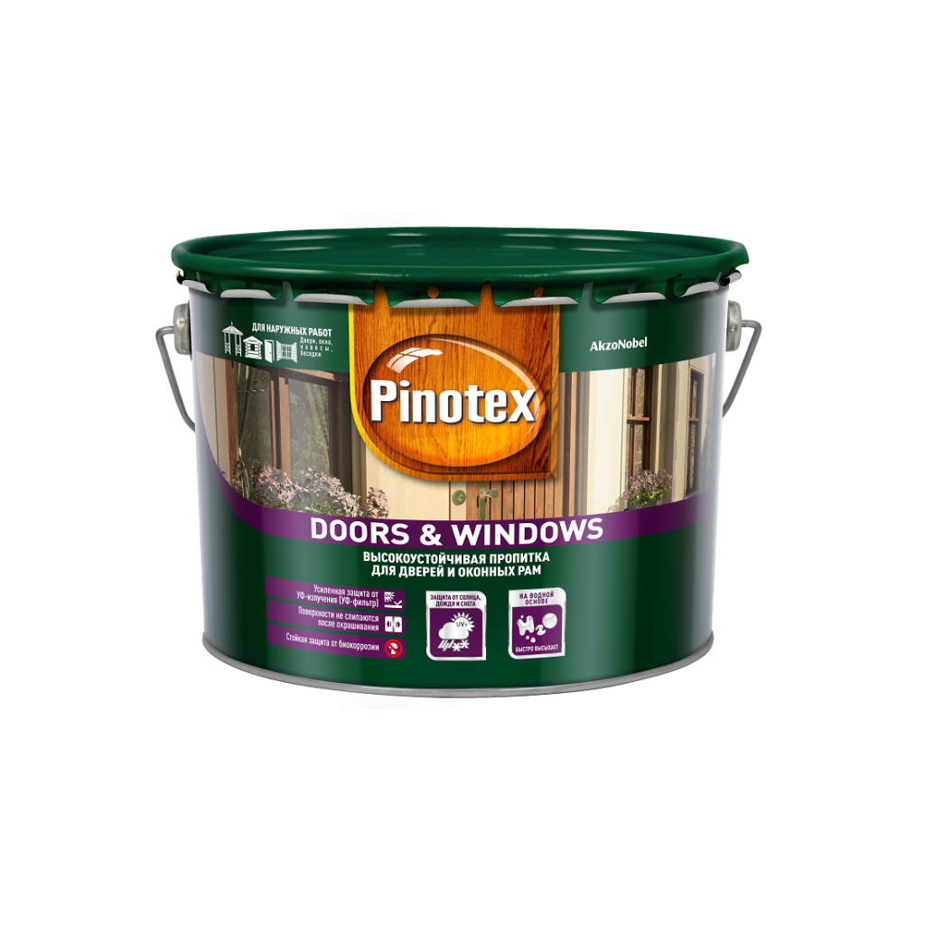 

Декоративно-защитная пропитка Pinotex Doors & Windows Бесцветный 3 литра