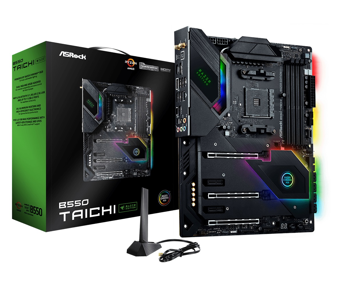 

Материнская плата ASRock B550 Taichi Razer Edition Socket AM4