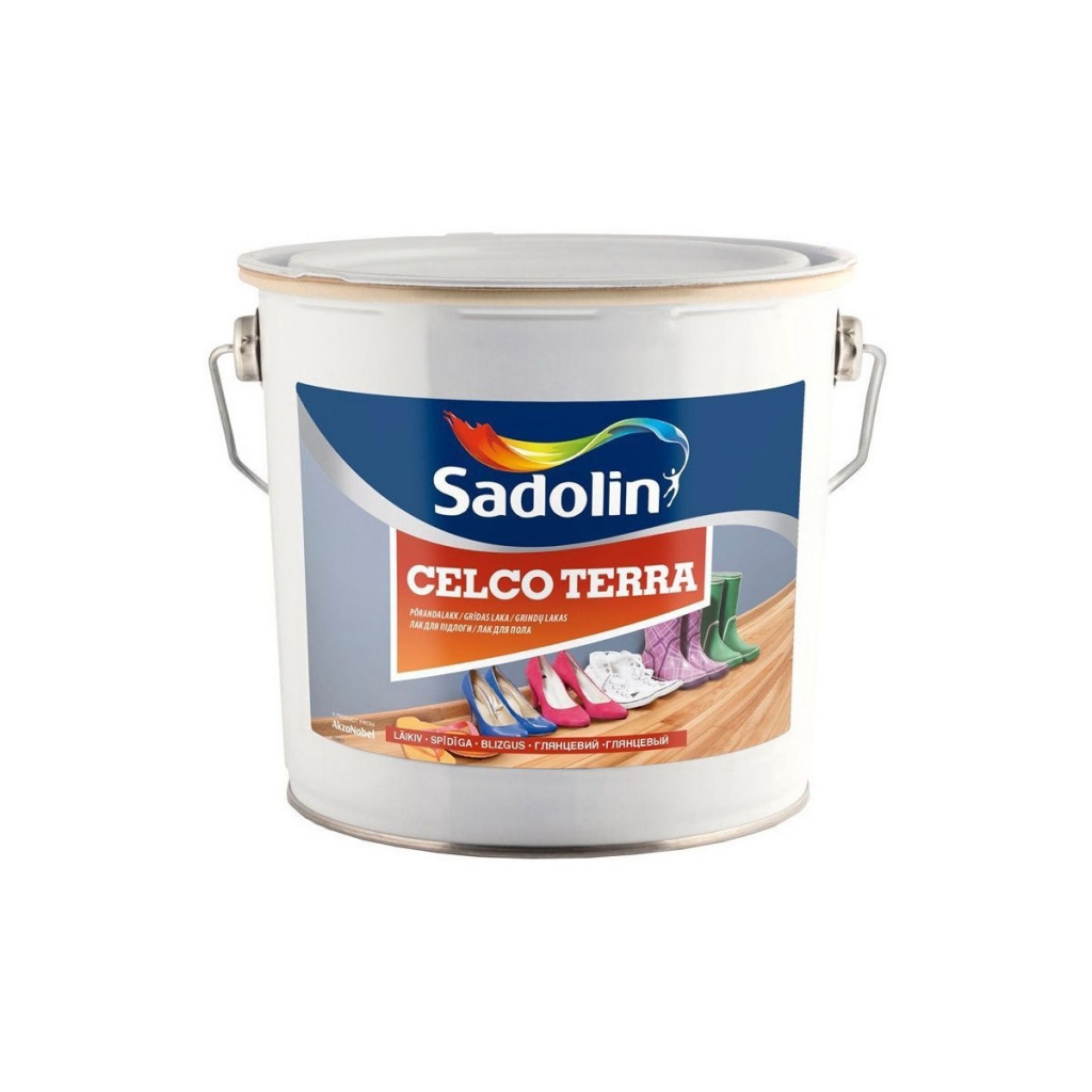 

Лак для пола Sadolin Celco Terra глянец, полуглянец, полумат Полуглянцевый 2,5 литра