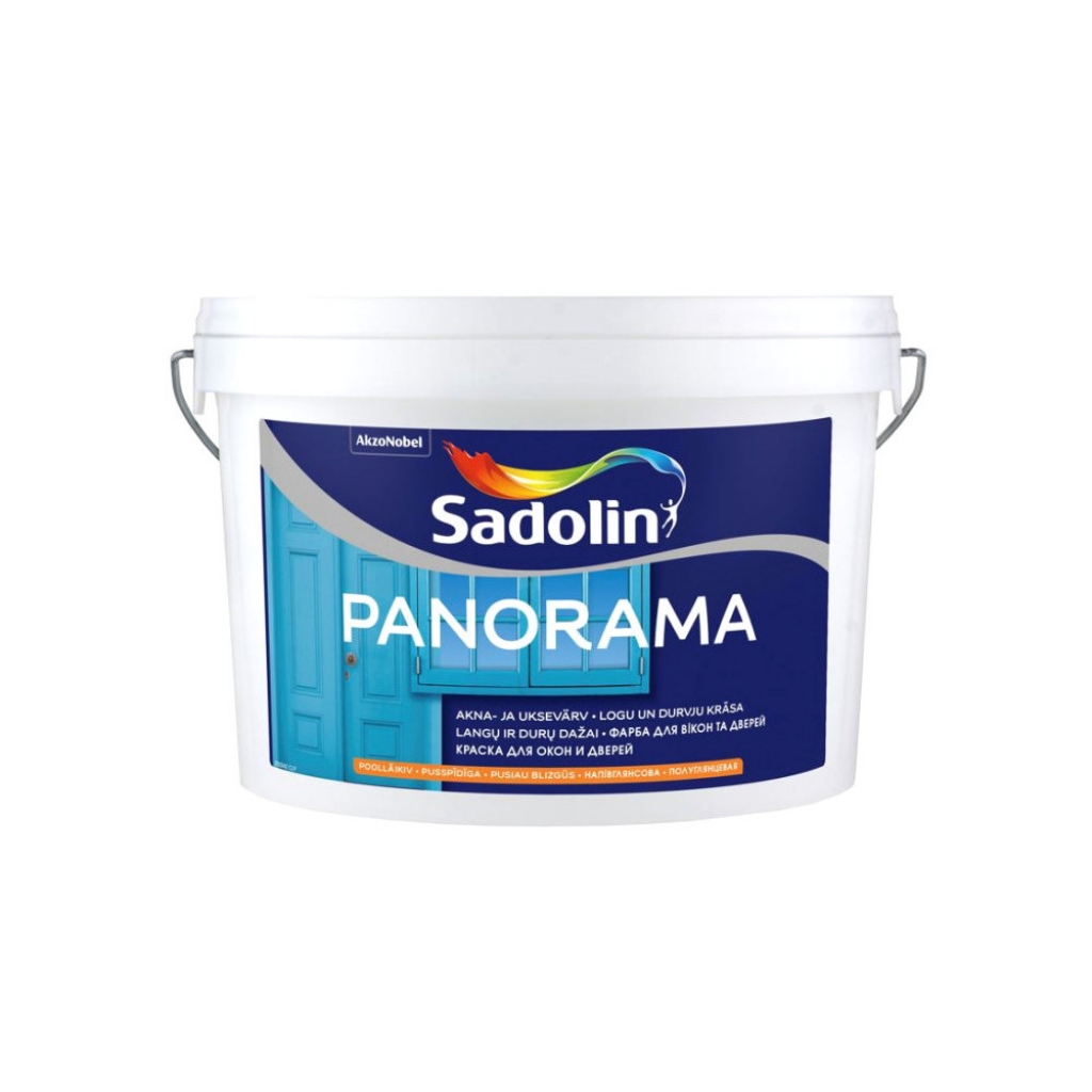 

Краска для окон и дверей Sadolin Panorama белая BW