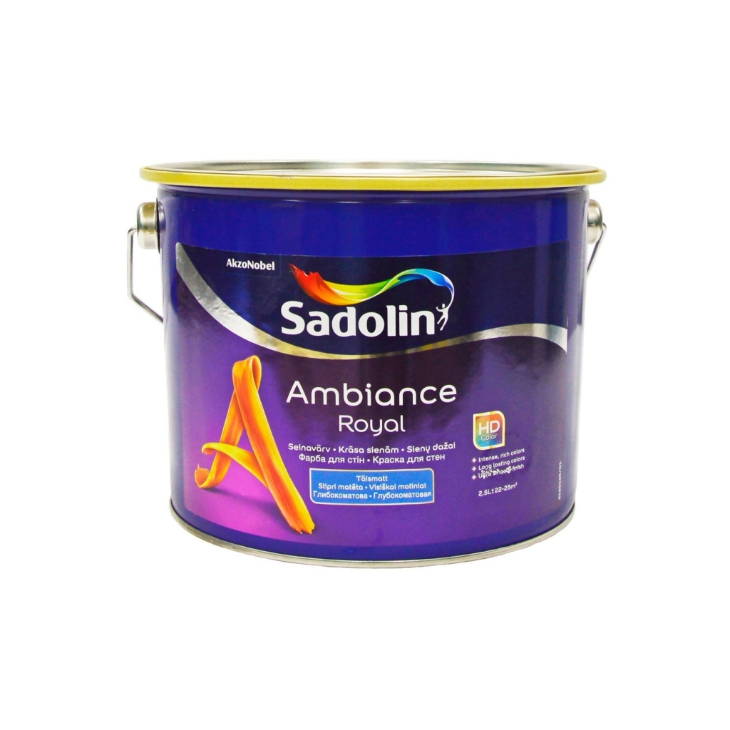 

Краска акриловая Sadolin Ambiance Royal белый BW, база BC База (BW) 10 литров