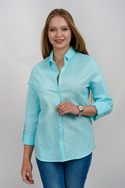 

Рубашка женская Signon R02-blue L Голубая