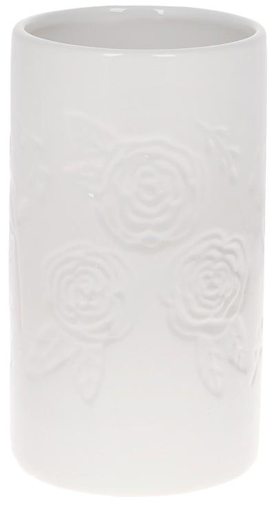 

Ваза White Роза 10.5х10.5х18.5см керамическая Bona DP78907