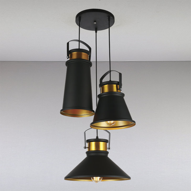 

Люстра Light House LS-13236-3 BK GD черная