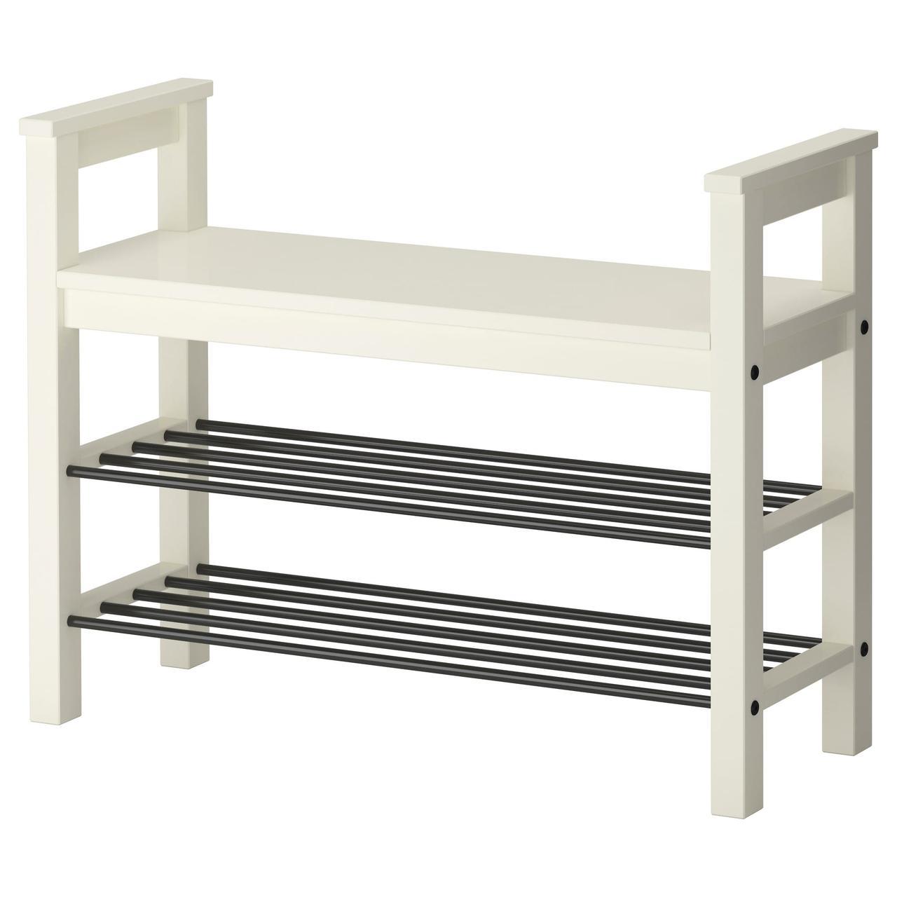 

Скамья с местом для обуви IKEA HEMNES белая 002.438.00