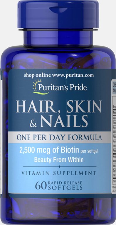 

Витамины Puritan's Pride Hair, Skin & Nails One Per Day Formula 60 капсул (4384301444)