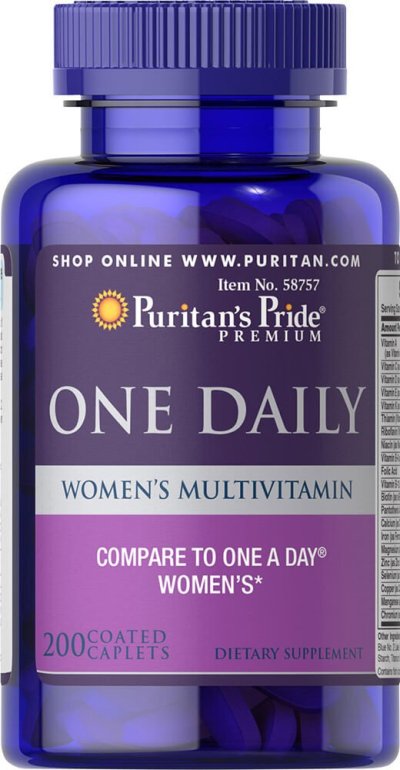 

Витамины Puritan's PridePuritan's Pride One Daily Women's Multivitamin 200 таблеток (4384301458)
