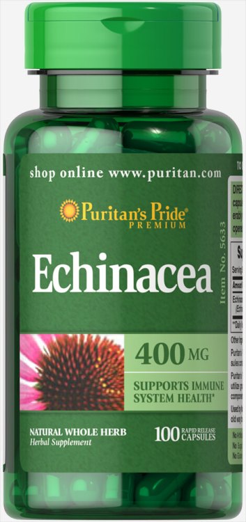 

Специальный продукт Puritan's Pride Echinacea 400 mg 100 капсул (4384301441)