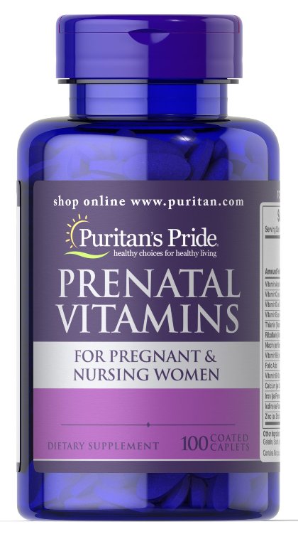 

Витамины Puritan's Pride Prenatal Vitamins 100 таблеток (4384301451)