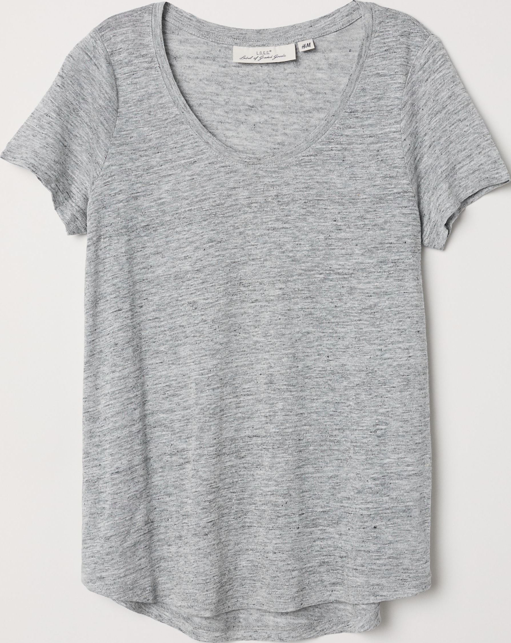 

Футболка H&M 6486248 L Серая с синим