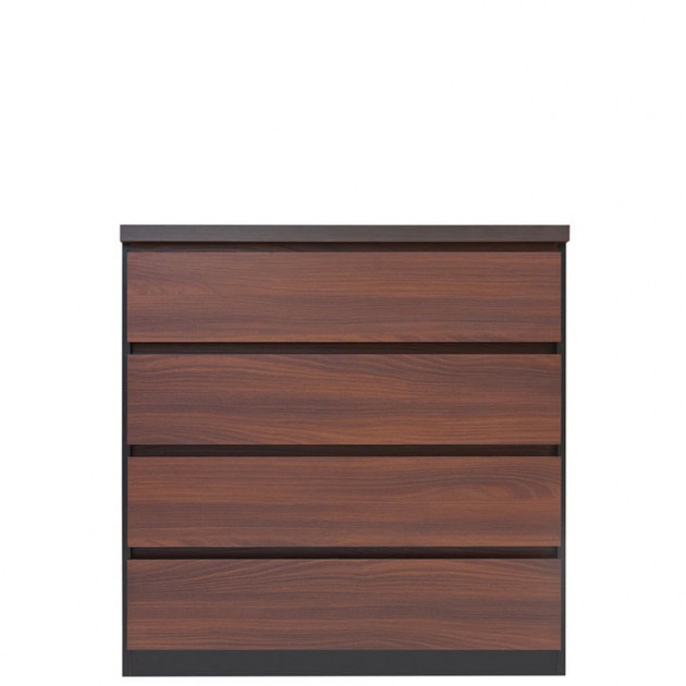 

Комод с ящиками BRW (Black Red White) Джули KOM4S 90 Акация мали бронза